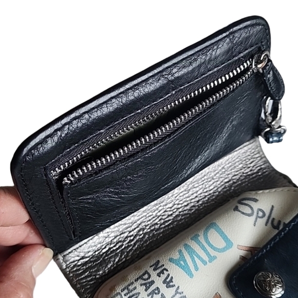 VINTAGE Y2K BRIGHTON Fashionista Wallet Diva VIP Grafitti Travel World Cities - Picture 12 of 15